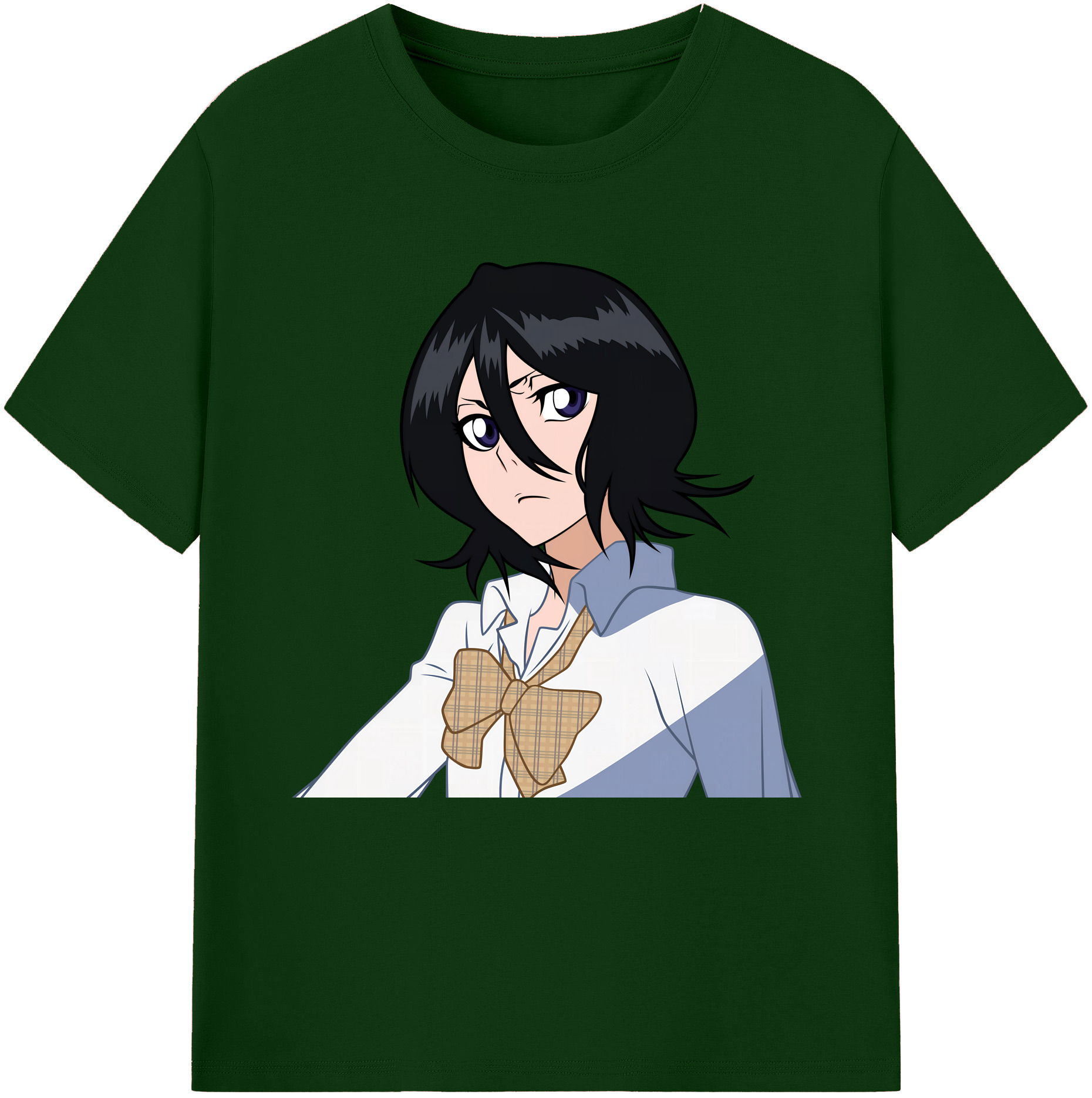 （画像用） ブリーチ 朽木ルキア BLEACH Kuchiki Rukia 綿100％半袖Tシャツ（フロントプリント）